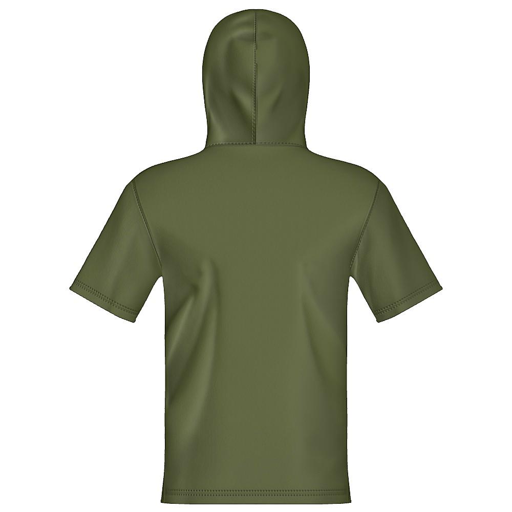 Camo Unisex 1/4 Zip Hoodie Short Sleeve
