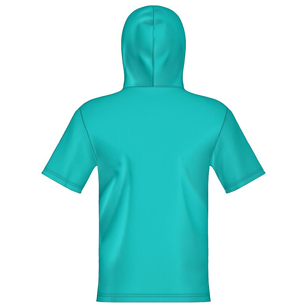 Solid Unisex 1/4 Zip Hoodie Short Sleeve