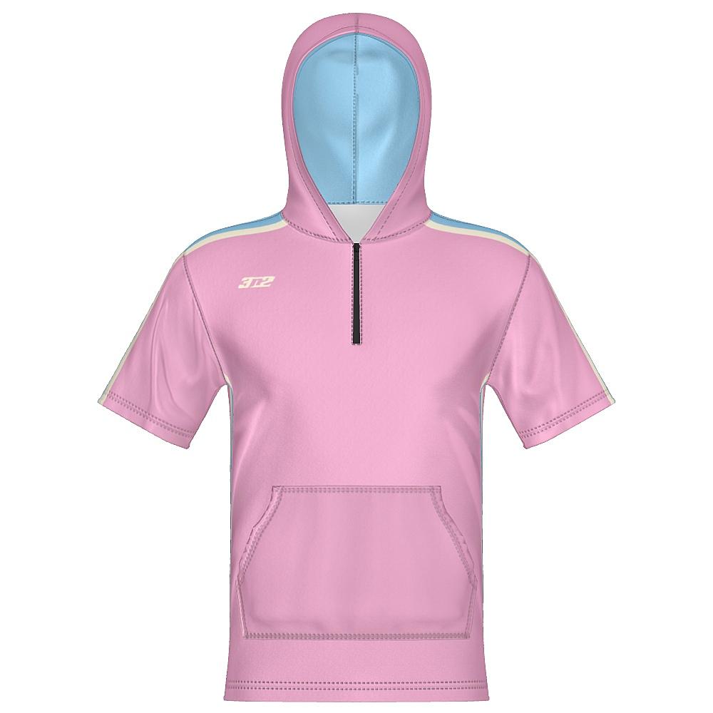 Pauldron Unisex 1/4 Zip Hoodie Short Sleeve
