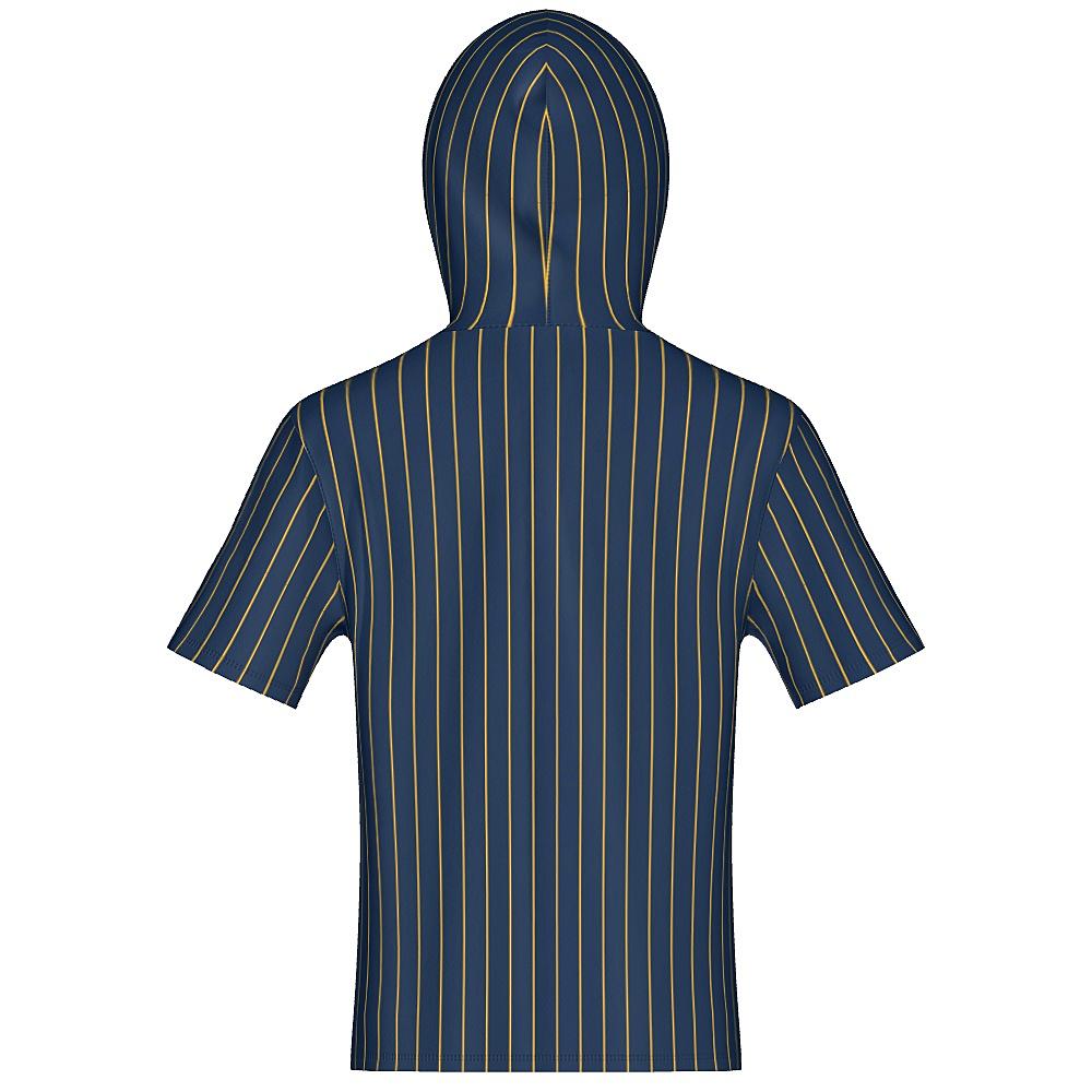 Pinstripe Unisex Short Sleeve Hoodie