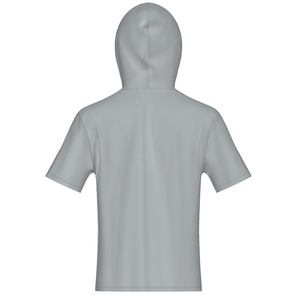 Solid Unisex Short Sleeve Hoodie