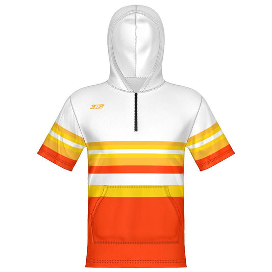 Sunrise Unisex 1/4 Zip Hoodie Short Sleeve
