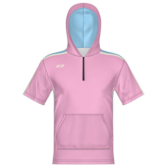 Pauldron Unisex 1/4 Zip Hoodie Short Sleeve
