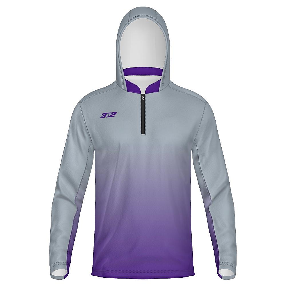 Gradient Unisex Long Sleeve Diamond Hoodie